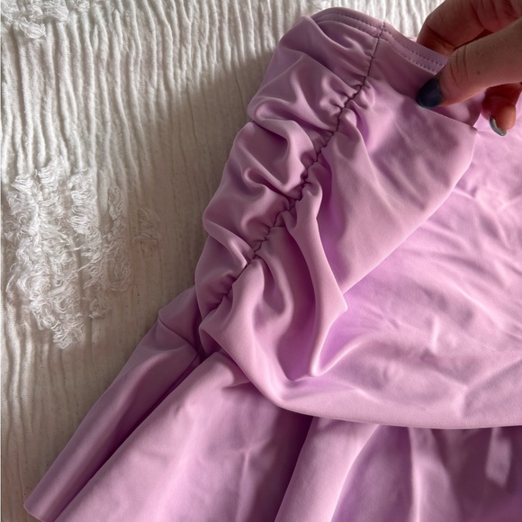 Purple Ruffled Mini Skirt - Picture 2 of 3